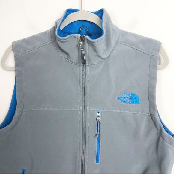 THE NORTH FACE | Apex Bionic Zip Front Vest Gray & Turquoise Men’s Size Small - Picture 2 of 10